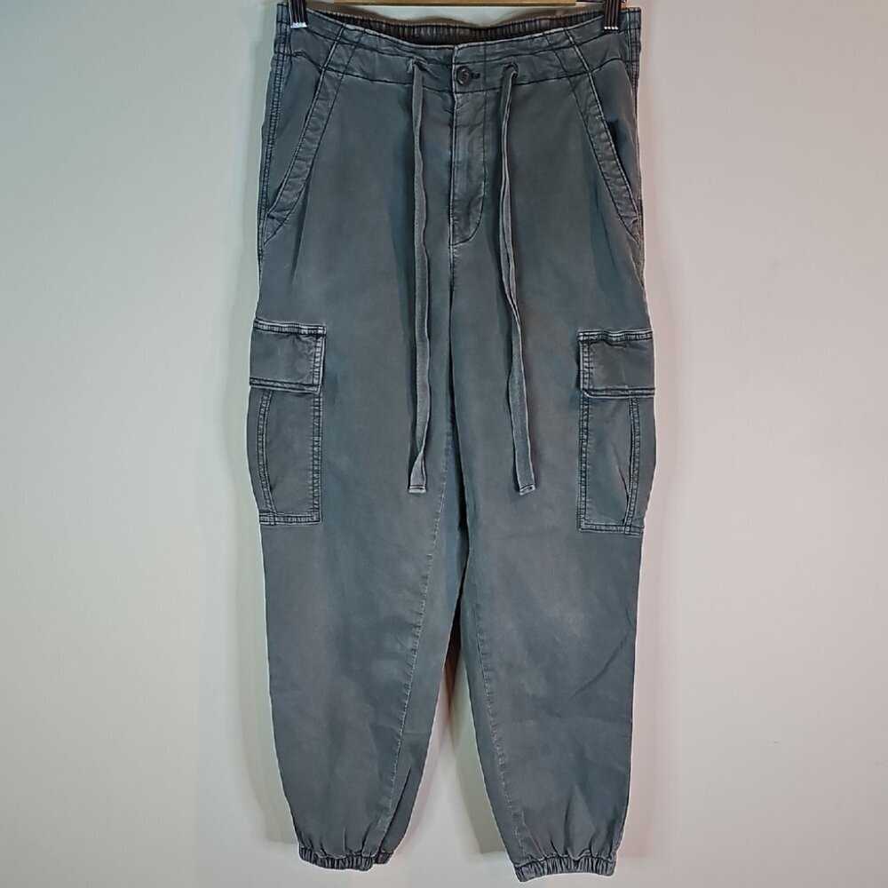 American Eagle Outfitters Size 6 Strerch Gray High Rise Cargo Joggers
